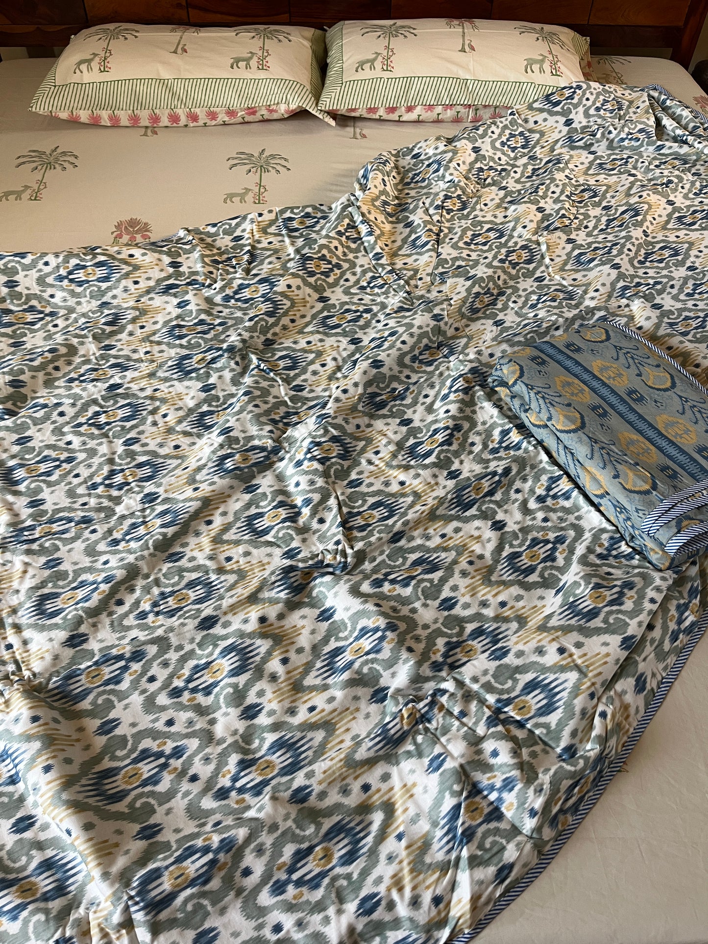 Soft Mulmul Cotton Screen Printed Single Bed Dohar (60”*90”)