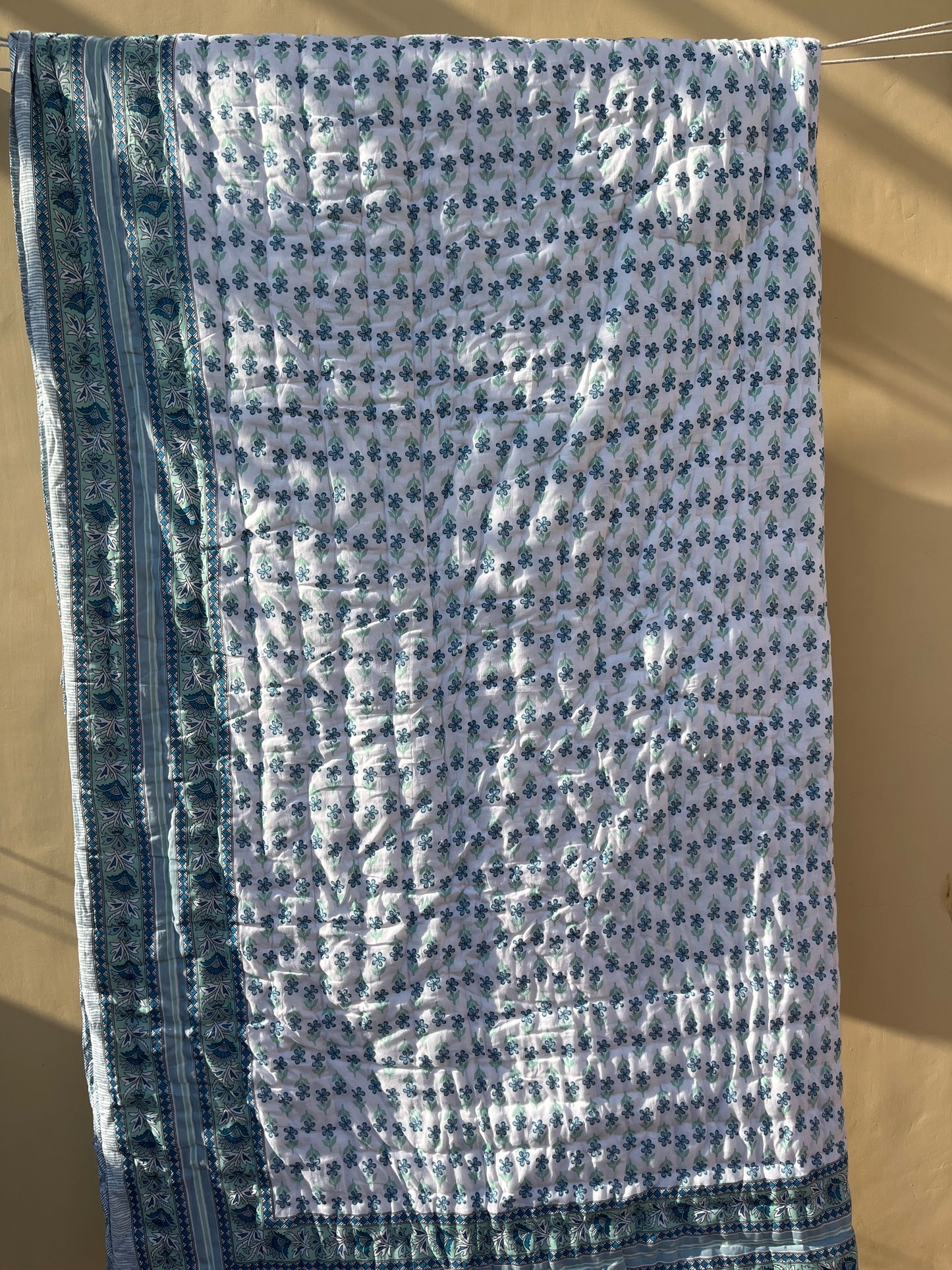 Jaipuri Double Bed Quilt (90”*108”)