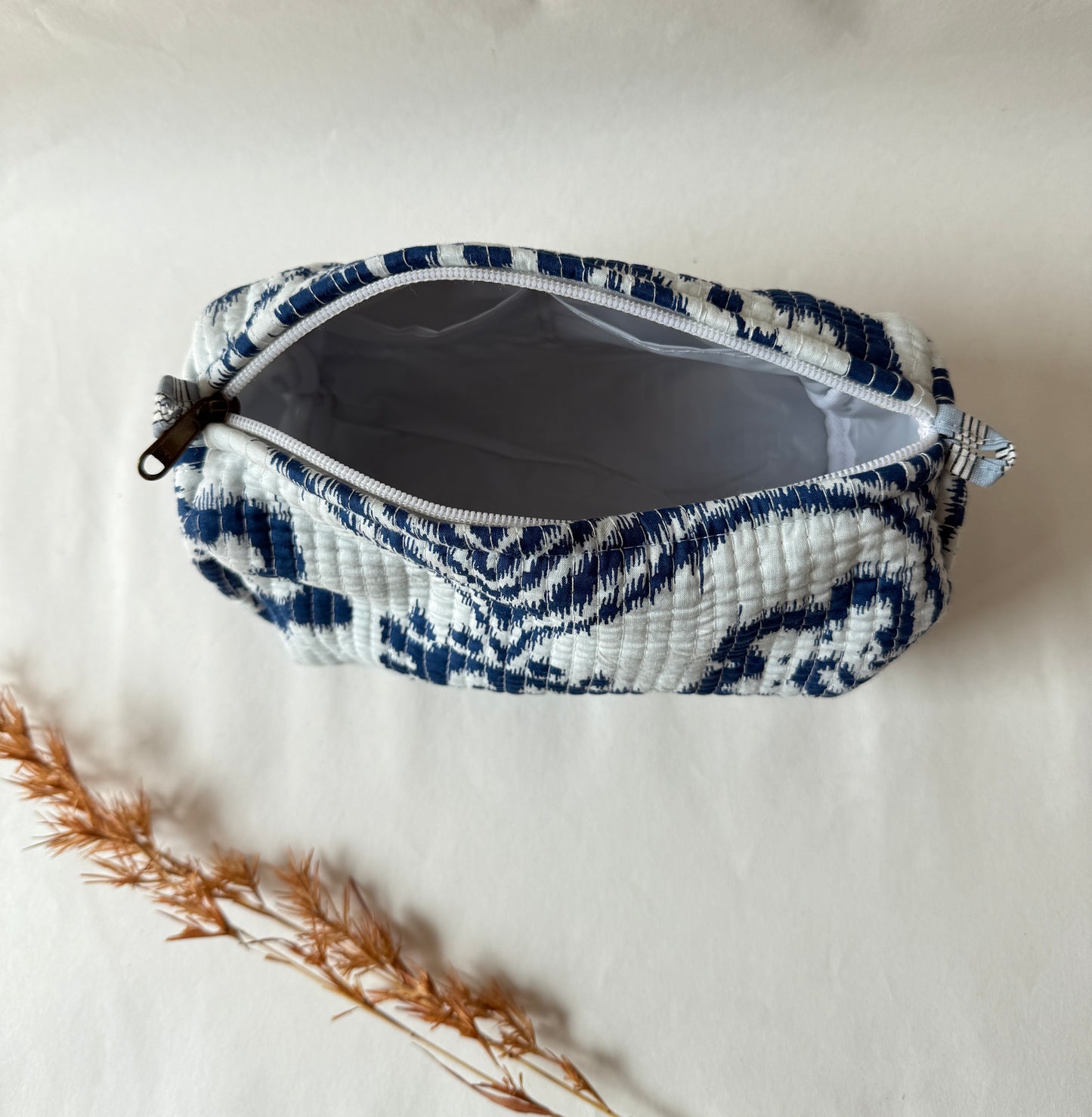 Ikat Cotton Quilted Pouches (set of 3)