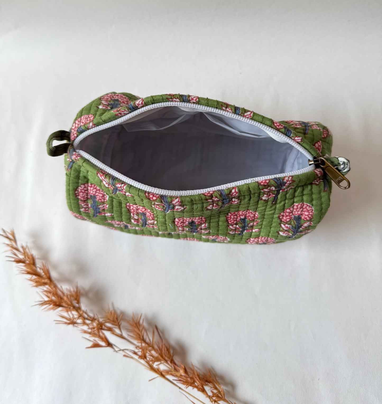 Cotton Quilted Pouches (set of 3)