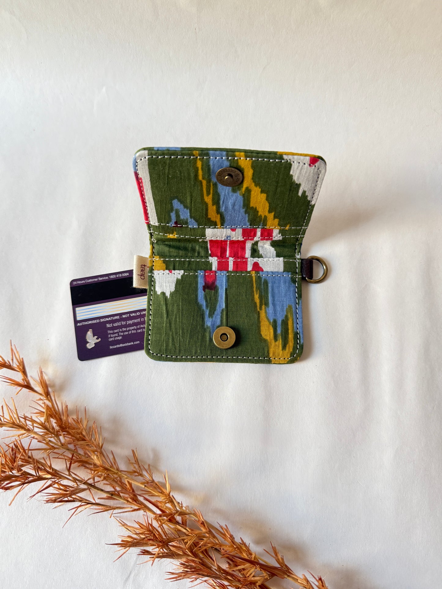 Earthbound Ikat Card Wallet – Compact Security with a Touch of Tradition