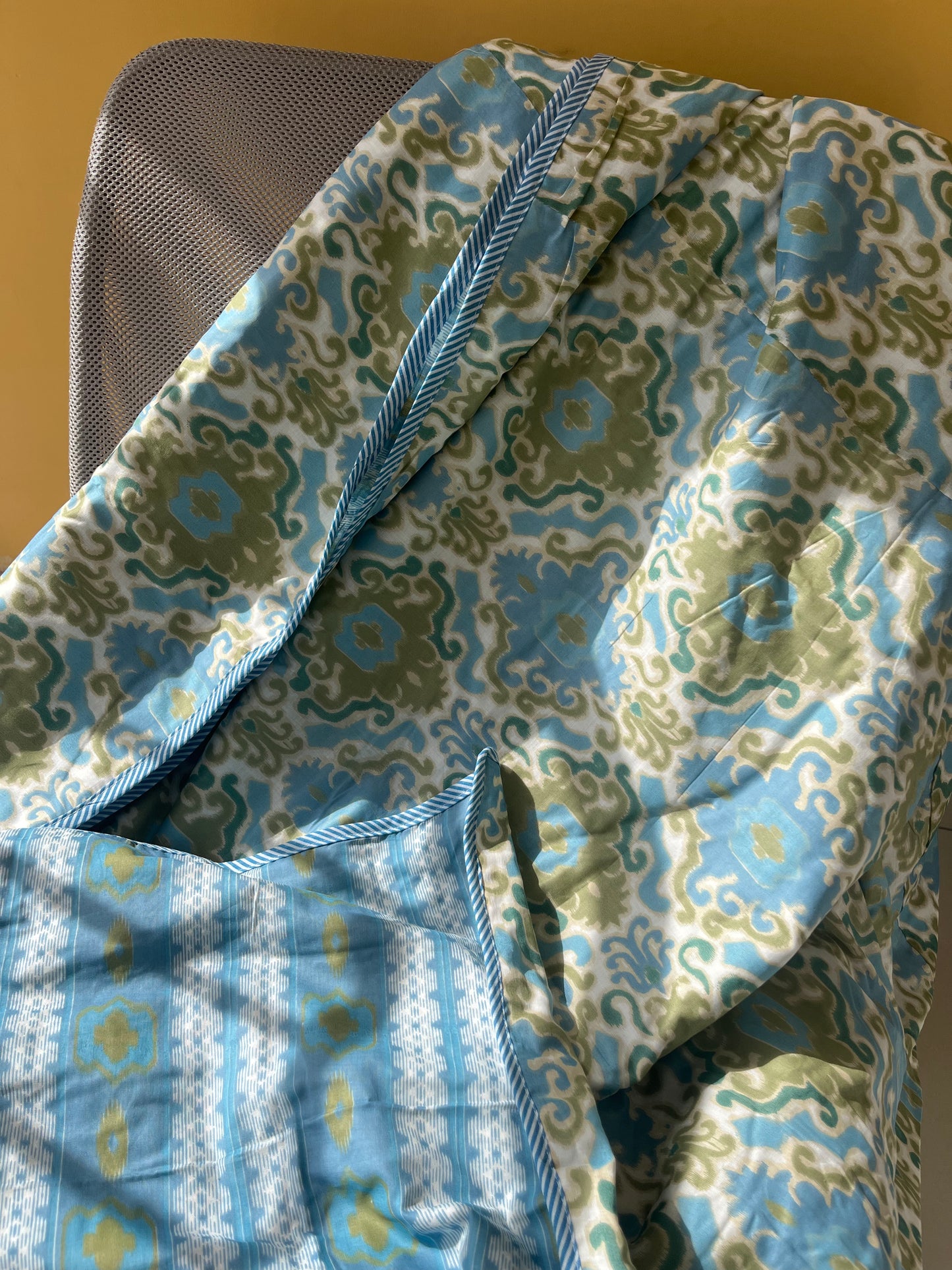 Soft Mulmul Cotton Screen Printed Double Bed Dohars
