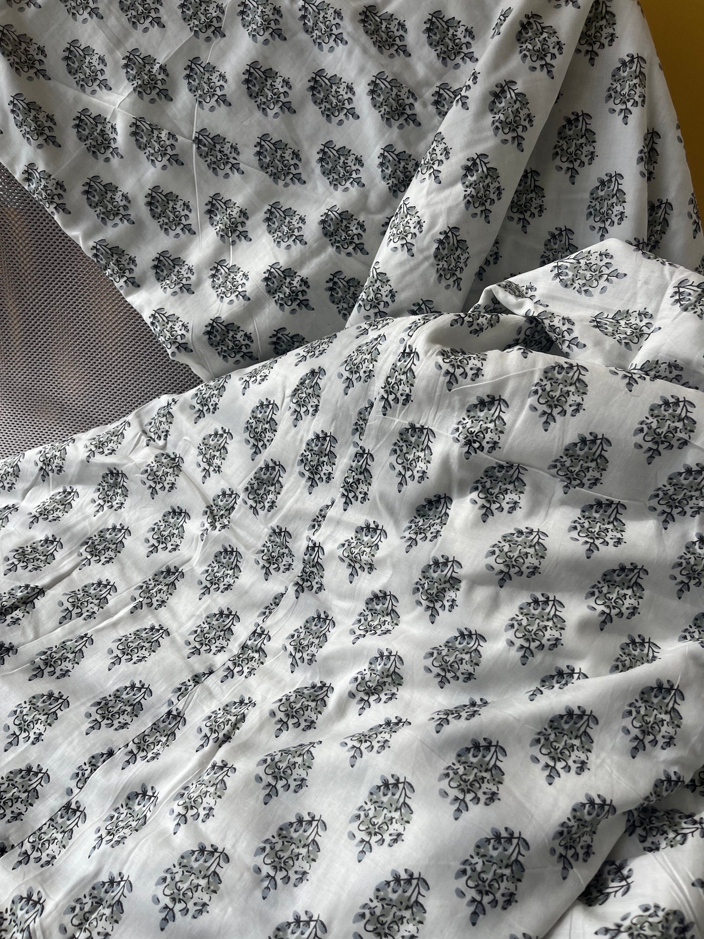 Soft Mulmul Cotton Screen Printed Double Bed Dohars