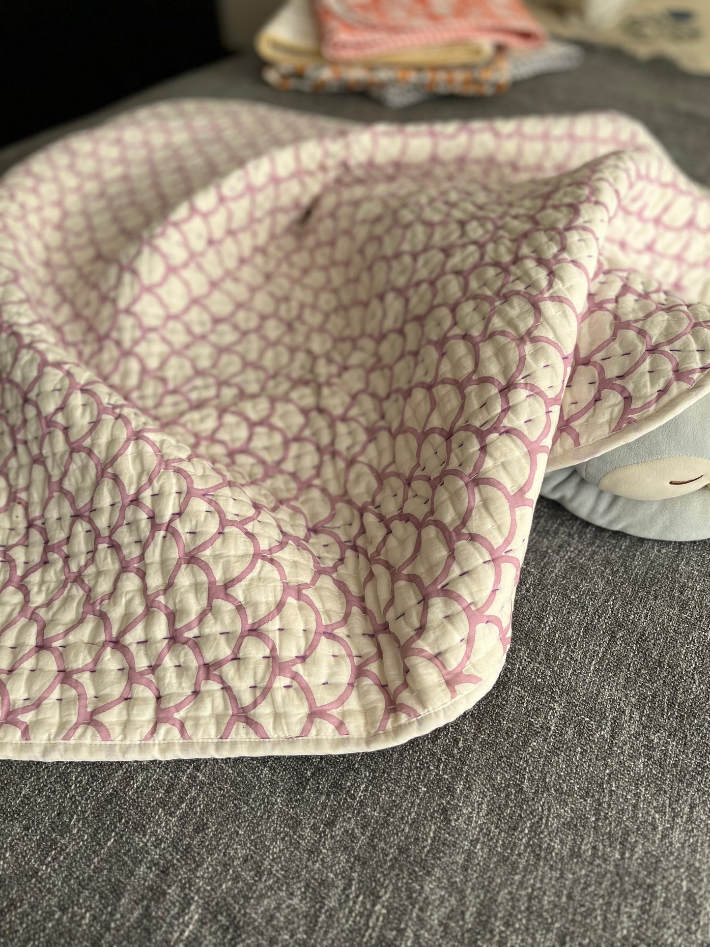 Snuggle Soft Handblock Baby Quilt