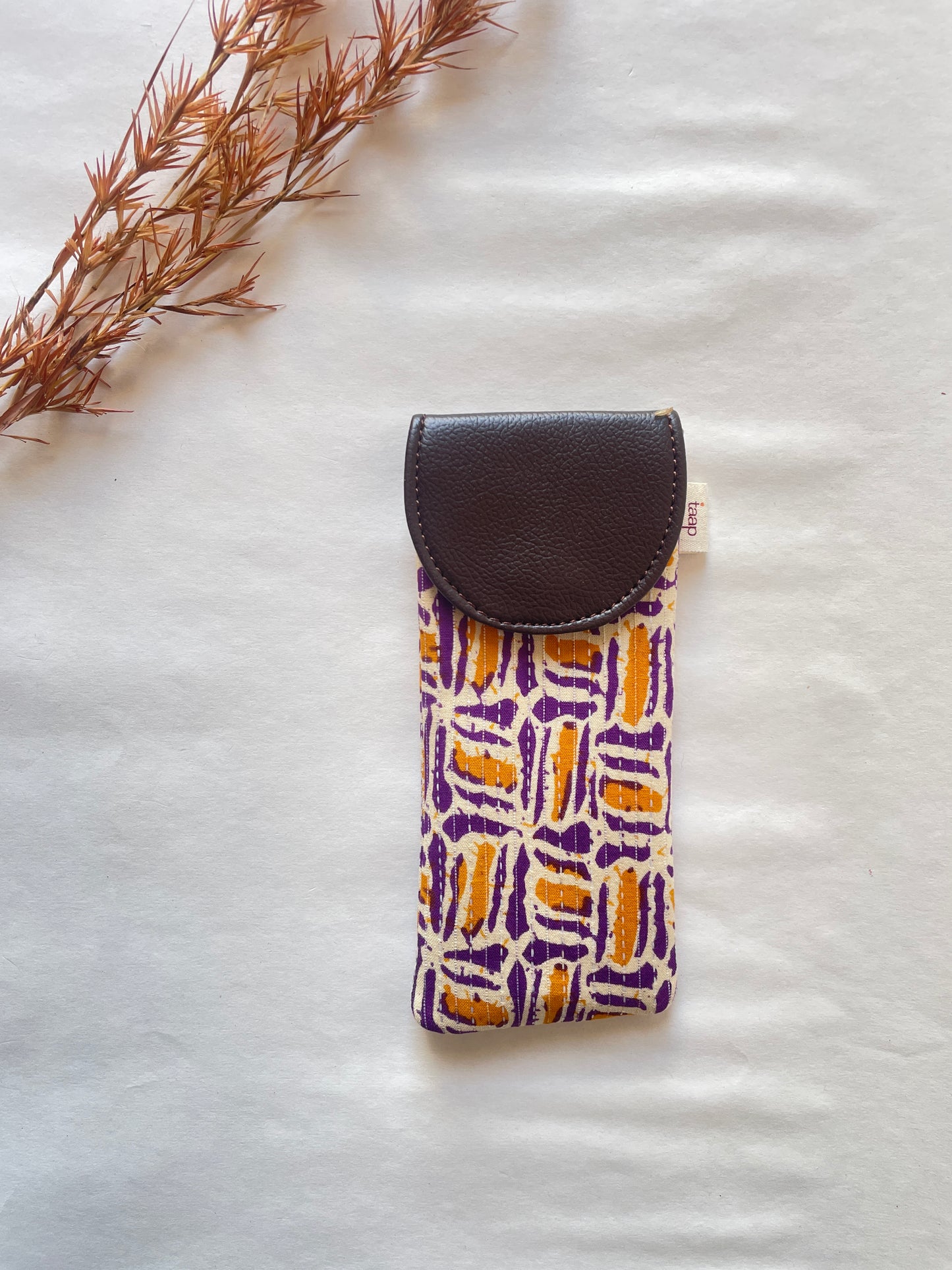 Mustard Maze Sunglass Cover – Gentle Guard for Your Shades