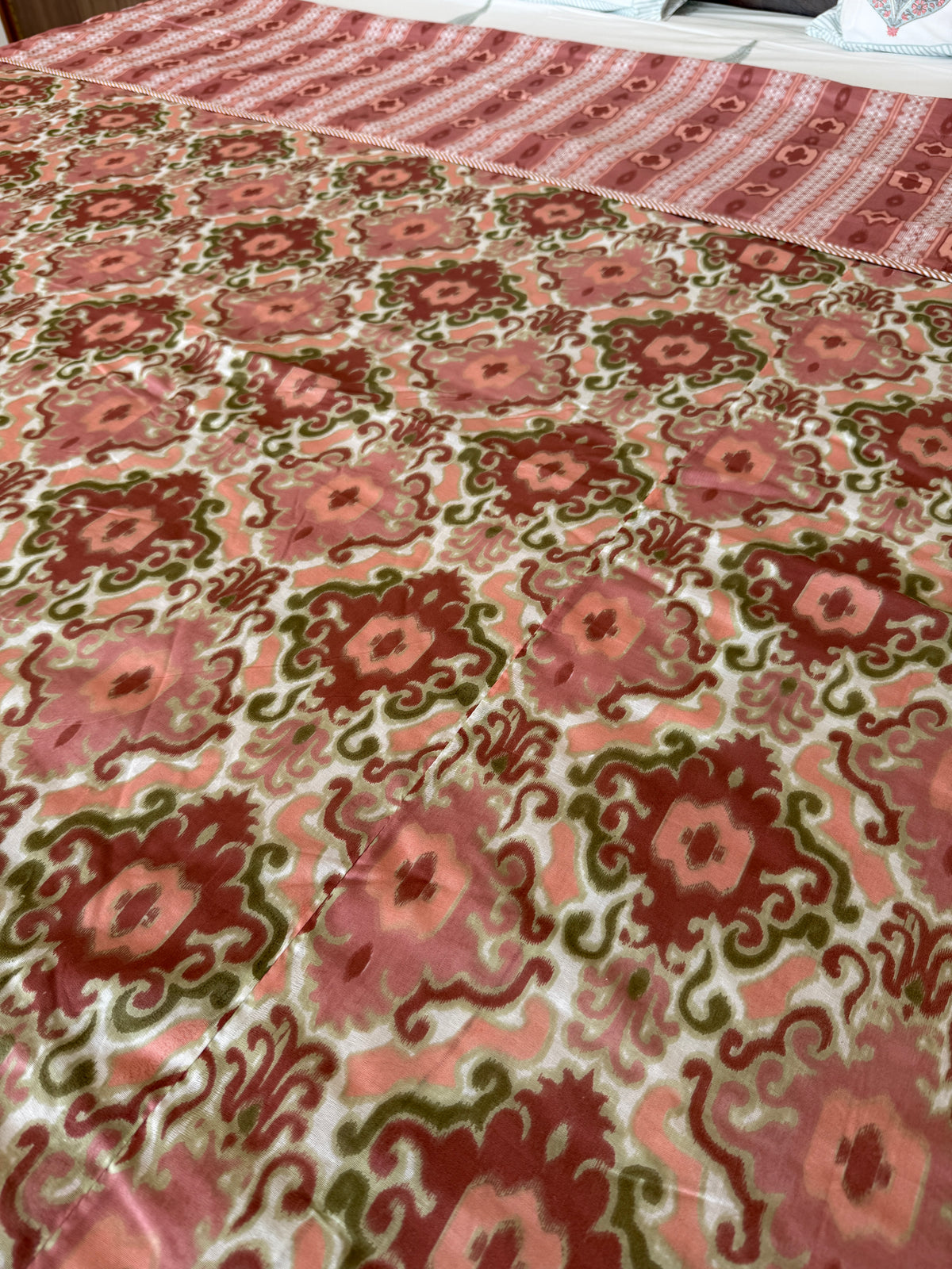Soft Mulmul Cotton Screen Printed Double Bed Dohar