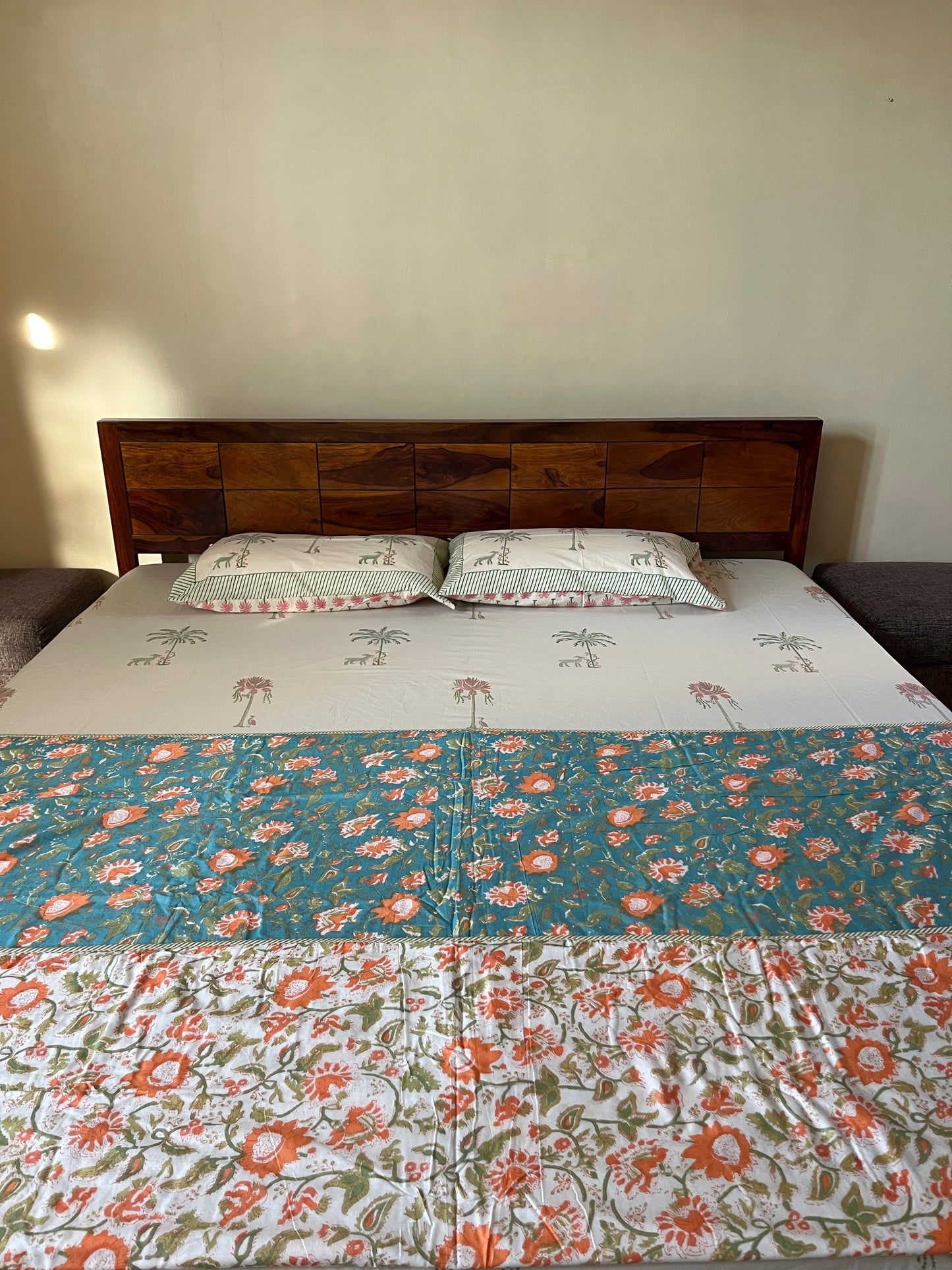 Soft Mulmul Cotton Screen Printed Single Bed Dohar (60”*90”)