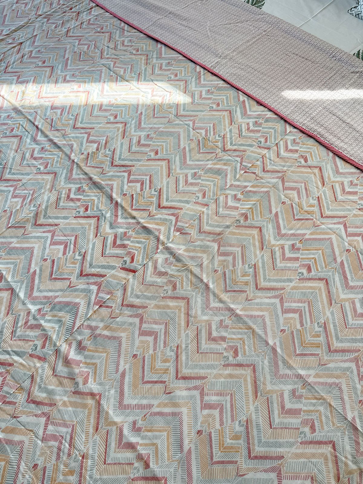 Soft Mulmul Cotton Screen Printed Double Bed Dohar