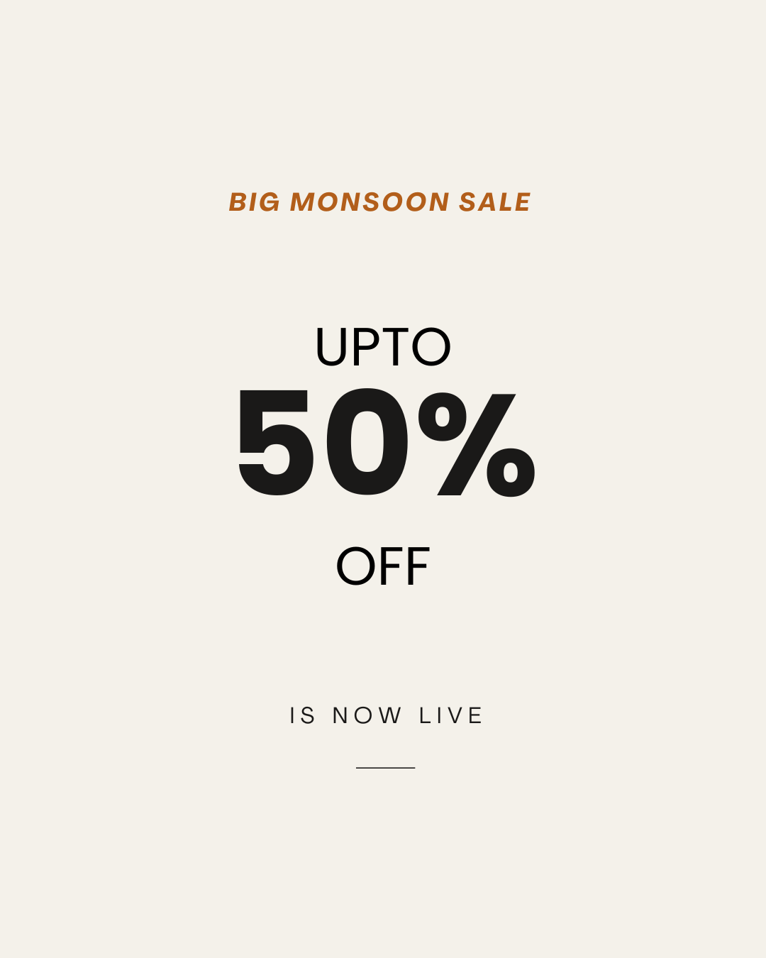 Big Monsoon Sale