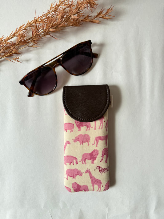 Blush Safari Sunglass Cover – Gentle Guard for Your Shades