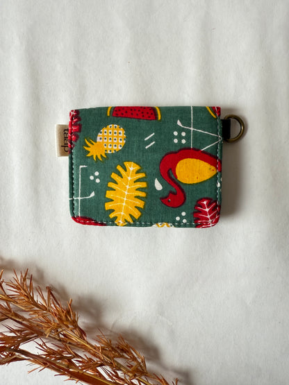 Summer Splash Card Wallet – Compact Security with a Touch of Tradition