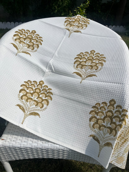Ivory Palm HandBlock Cotton Bath Towel