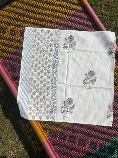 Garden Belle HandBlock Premium Cotton Waffle Bath Towel