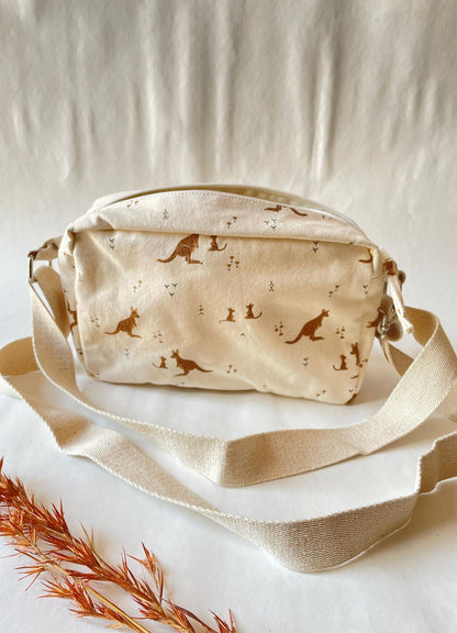 Kangroo Cotton Canvas Horizontal Sling with Inside Pocket – Sleek, Secure & Always Ready