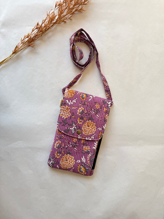 Gulbahar Violet Mobile Sling – The Everyday Essential