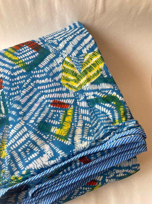 Tribal Mosaic Soft Mulmul Cotton Screen Printed Double Bed Dohars