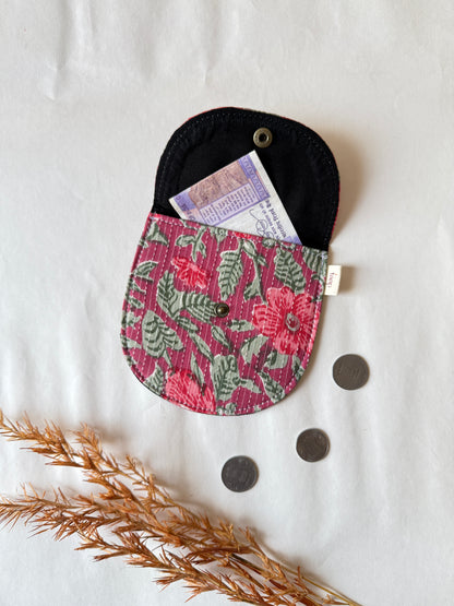 Rosette Trail Money Pouch – Pocket-Sized Organizer for Everyday Essentials