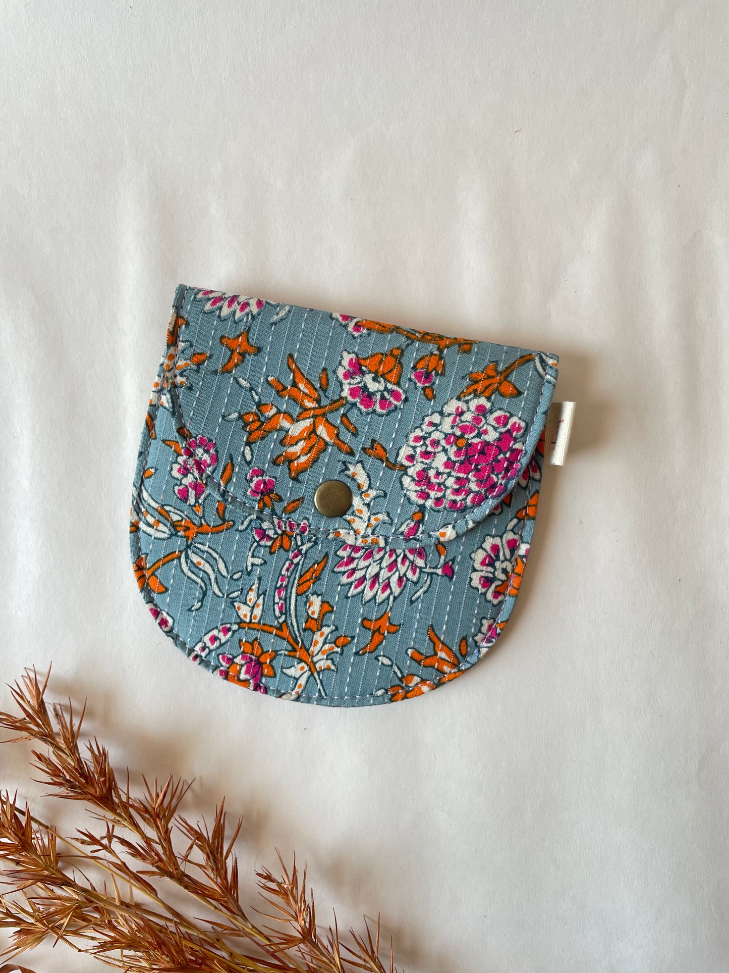 Gulbahar Blue Money Pouch – Pocket-Sized Organizer for Everyday Essentials