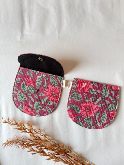 Rosette Trail Money Pouch – Pocket-Sized Organizer for Everyday Essentials