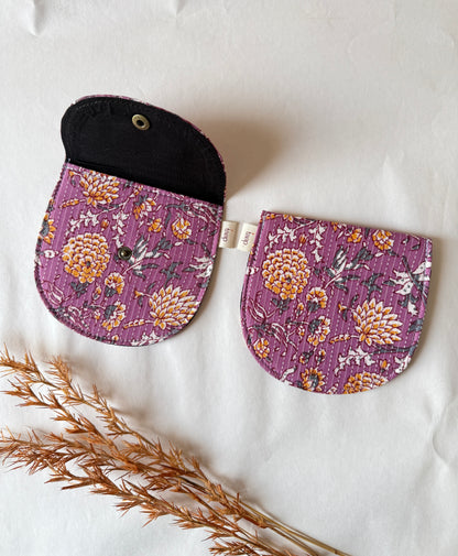 Gulbahar Violte Money Pouch – Pocket-Sized Organizer for Everyday Essentials