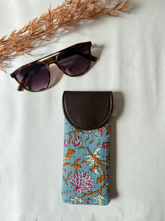 Gulbahar Blue Sunglass Cover – Gentle Guard for Your Shades