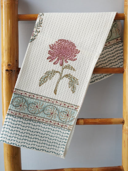 Alora HandBlock Premium Cotton Waffle Hand Towel