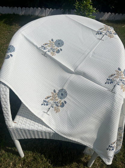 Garden Belle HandBlock Premium Cotton Waffle Bath Towel