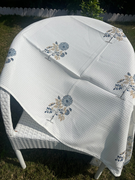 Garden Belle HandBlock Premium Cotton Waffle Bath Towel