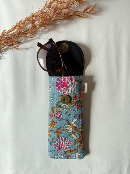 Gulbahar Blue Sunglass Cover – Gentle Guard for Your Shades