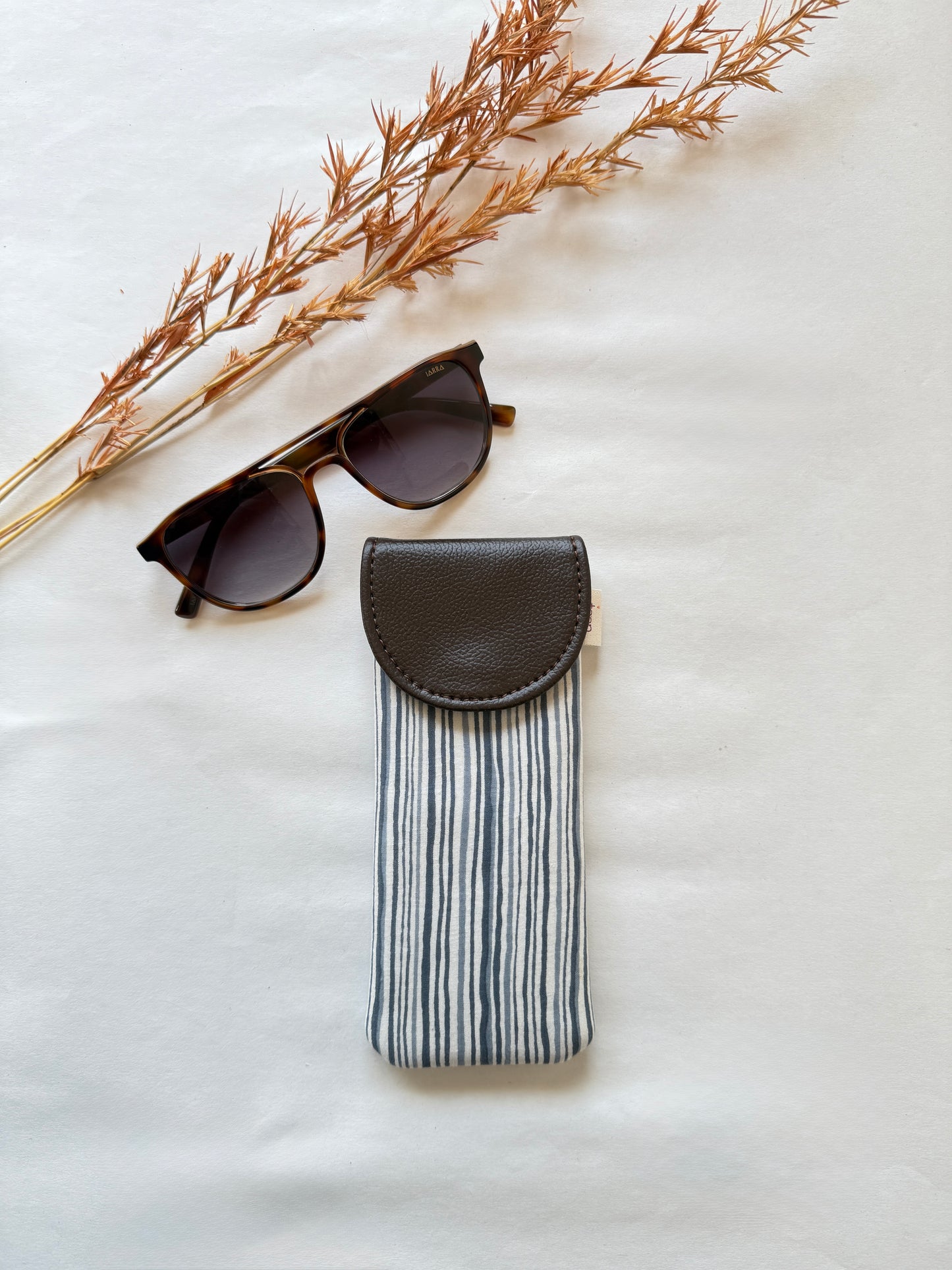 Seaside Stripes Charm Sunglass Cover – Gentle Guard for Your Shades