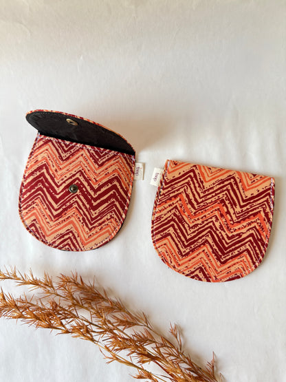 Desert Chevron Money Pouch – Pocket-Sized Organizer for Everyday Essentials