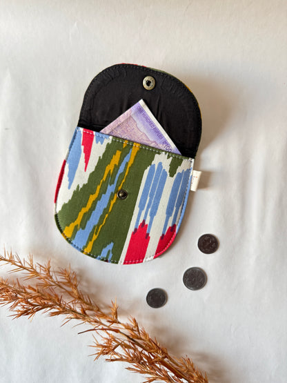 Earthbound Ikat Money Pouch – Pocket-Sized Organizer for Everyday Essentials