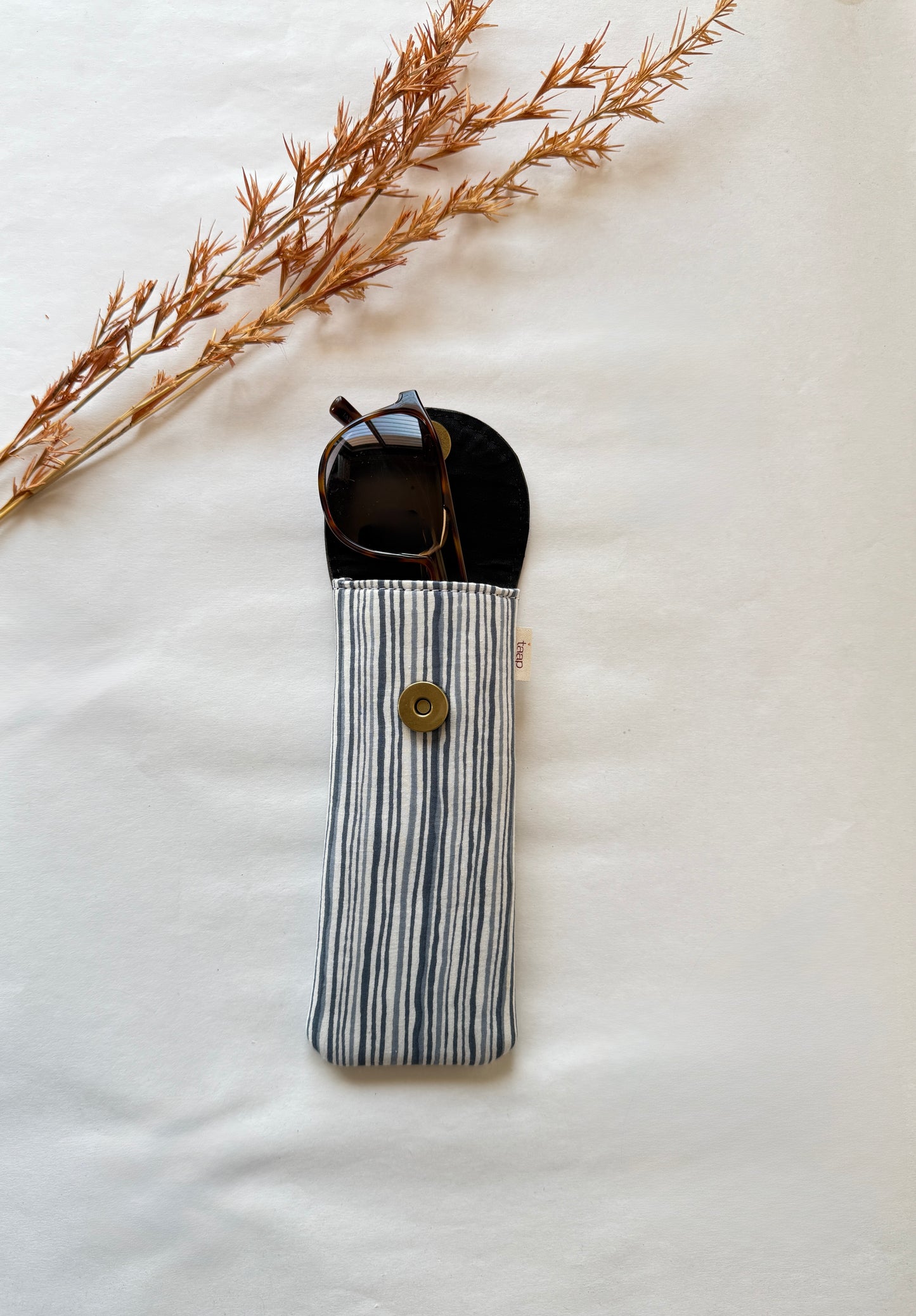 Seaside Stripes Charm Sunglass Cover – Gentle Guard for Your Shades