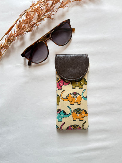 Playful Pachyderms Sunglass Cover – Gentle Guard for Your Shades