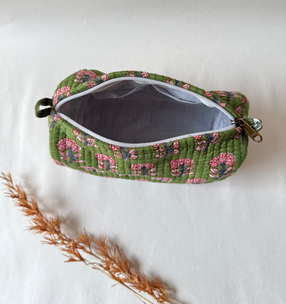 Cotton Quilted Pouches (set of 3)