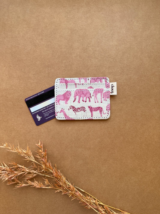 Blush Safari Card Holder – Slim, Stylish & Smartly Functional