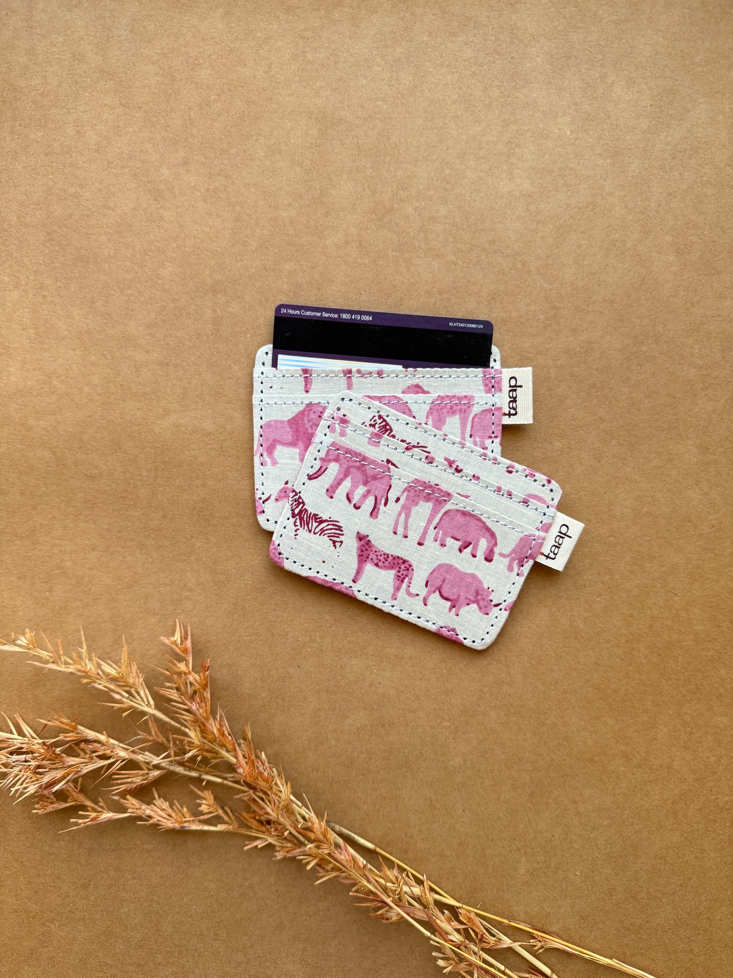 Blush Safari Card Holder – Slim, Stylish & Smartly Functional