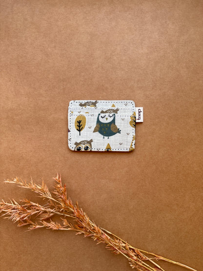 Sage Forest Owl Card Holder – Slim, Stylish & Smartly Functional