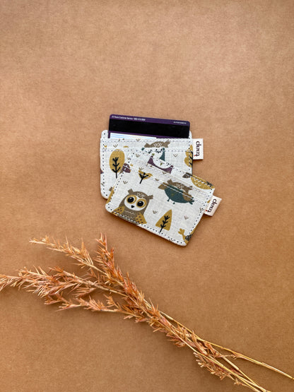 Sage Forest Owl Card Holder – Slim, Stylish & Smartly Functional