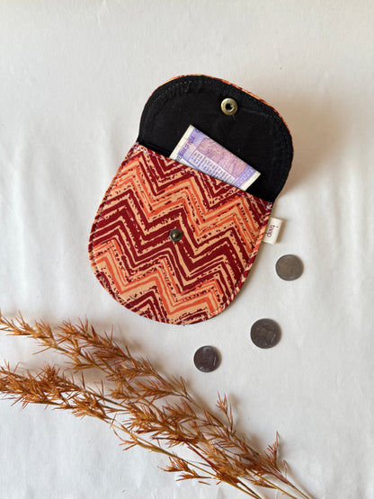 Desert Chevron Money Pouch – Pocket-Sized Organizer for Everyday Essentials