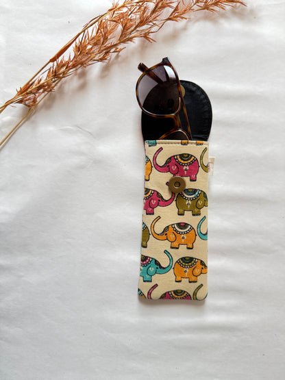 Playful Pachyderms Sunglass Cover – Gentle Guard for Your Shades