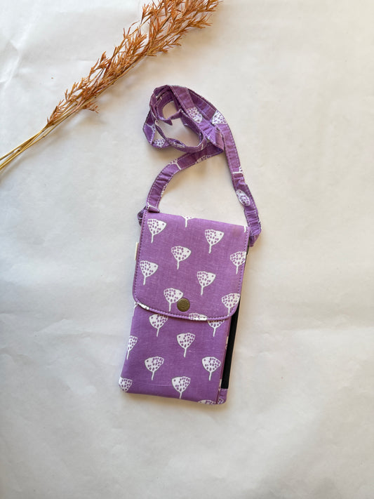 Violet Ginkgo Dots Mobile Sling – The Everyday Essential
