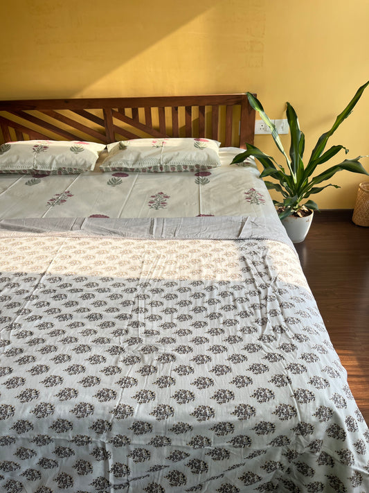 Beads Screen Print Single Bed Dohar (60”*90”)