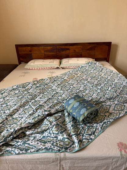 Soft Mulmul Cotton Screen Printed Single Bed Dohar (60”*90”)