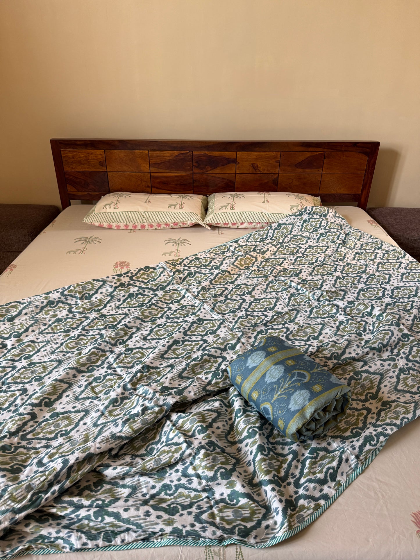 Soft Mulmul Cotton Screen Printed Single Bed Dohar (60”*90”)