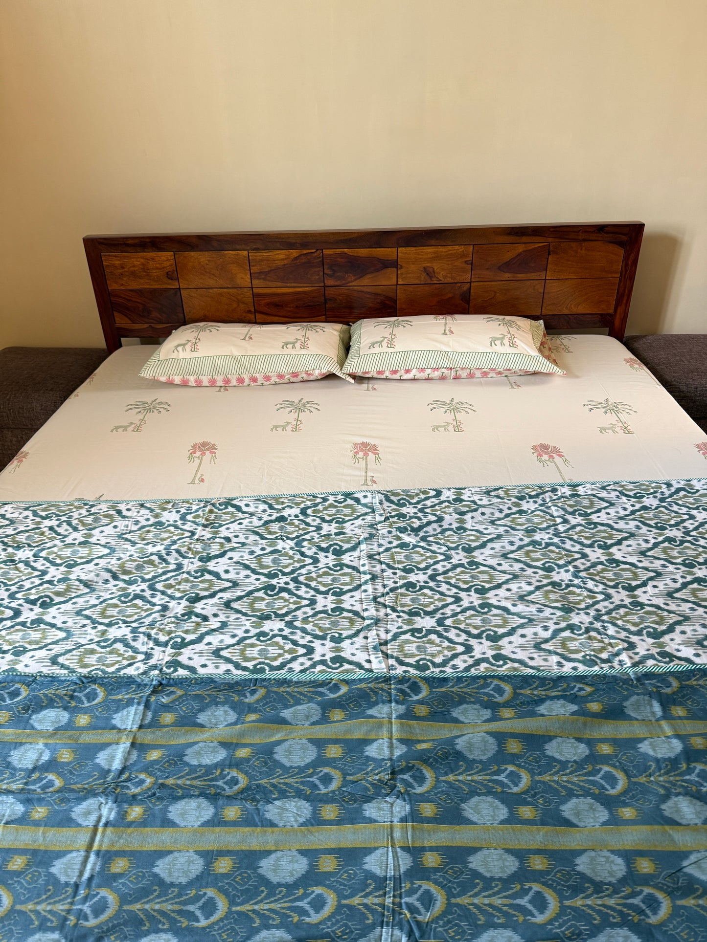Soft Mulmul Cotton Screen Printed Single Bed Dohar (60”*90”)