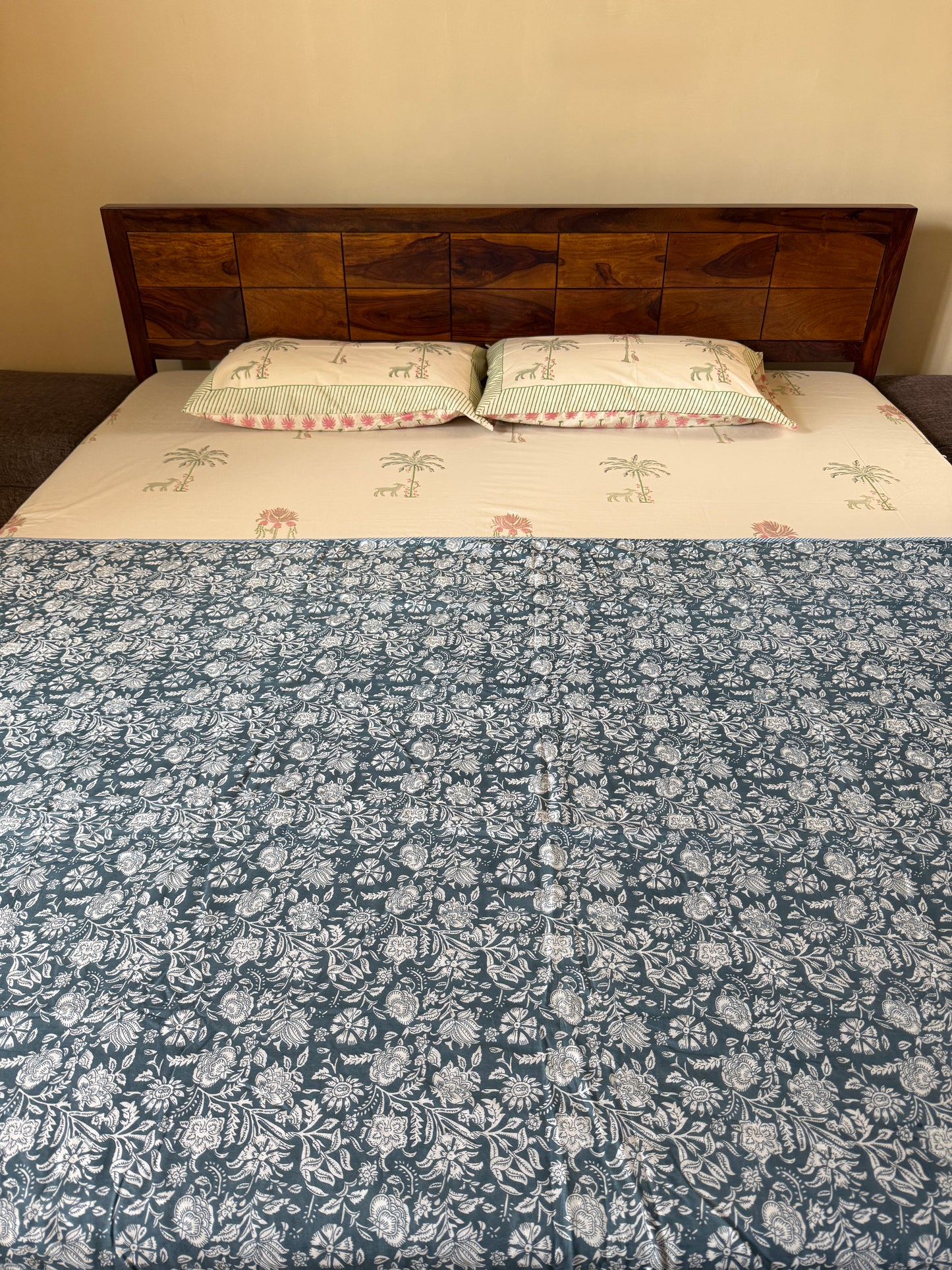 Soft Mulmul Cotton Screen Printed Single Bed Dohar (60”*90”)