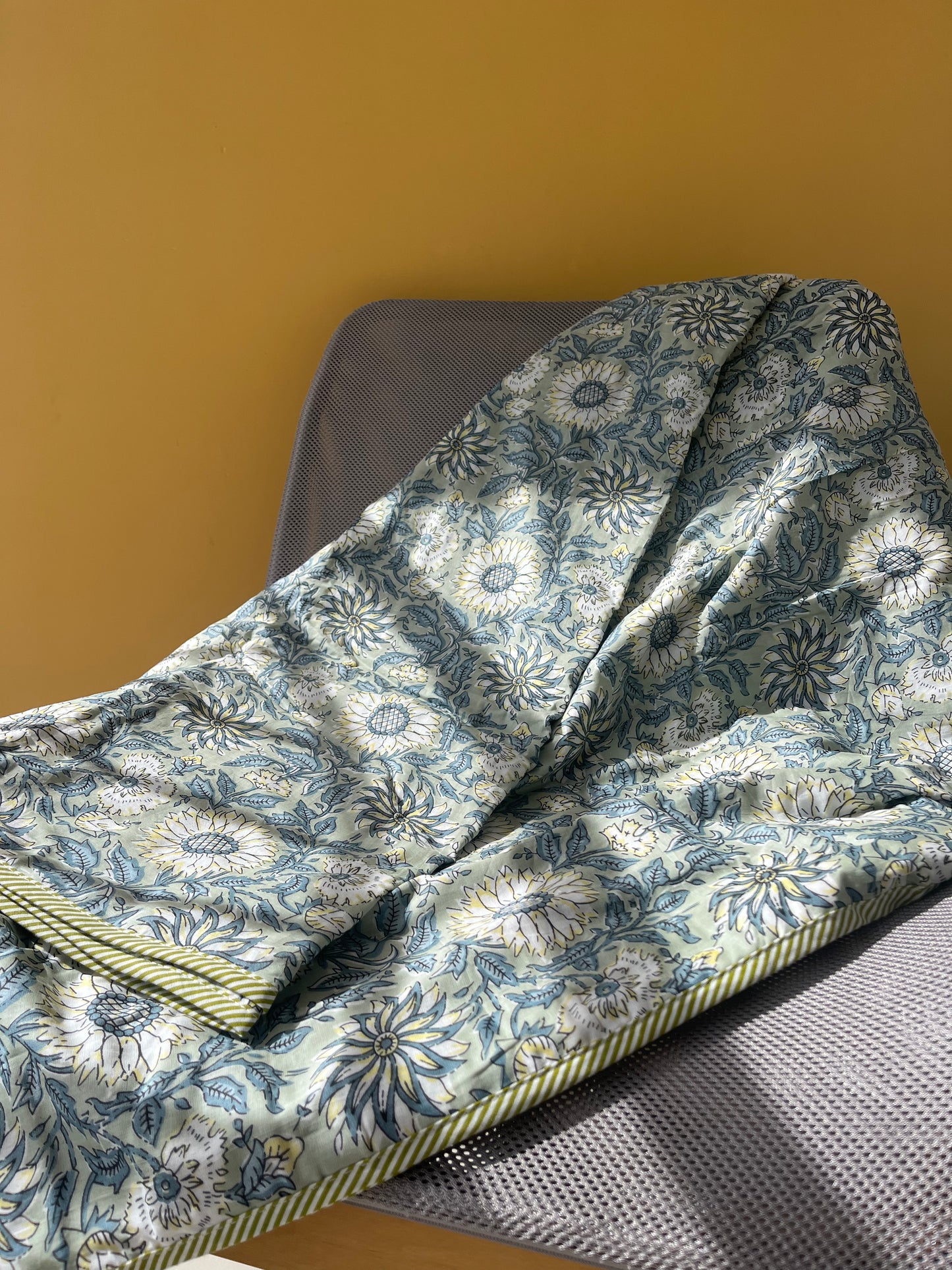 Soft Mulmul Cotton Screen Printed Double Bed Dohars