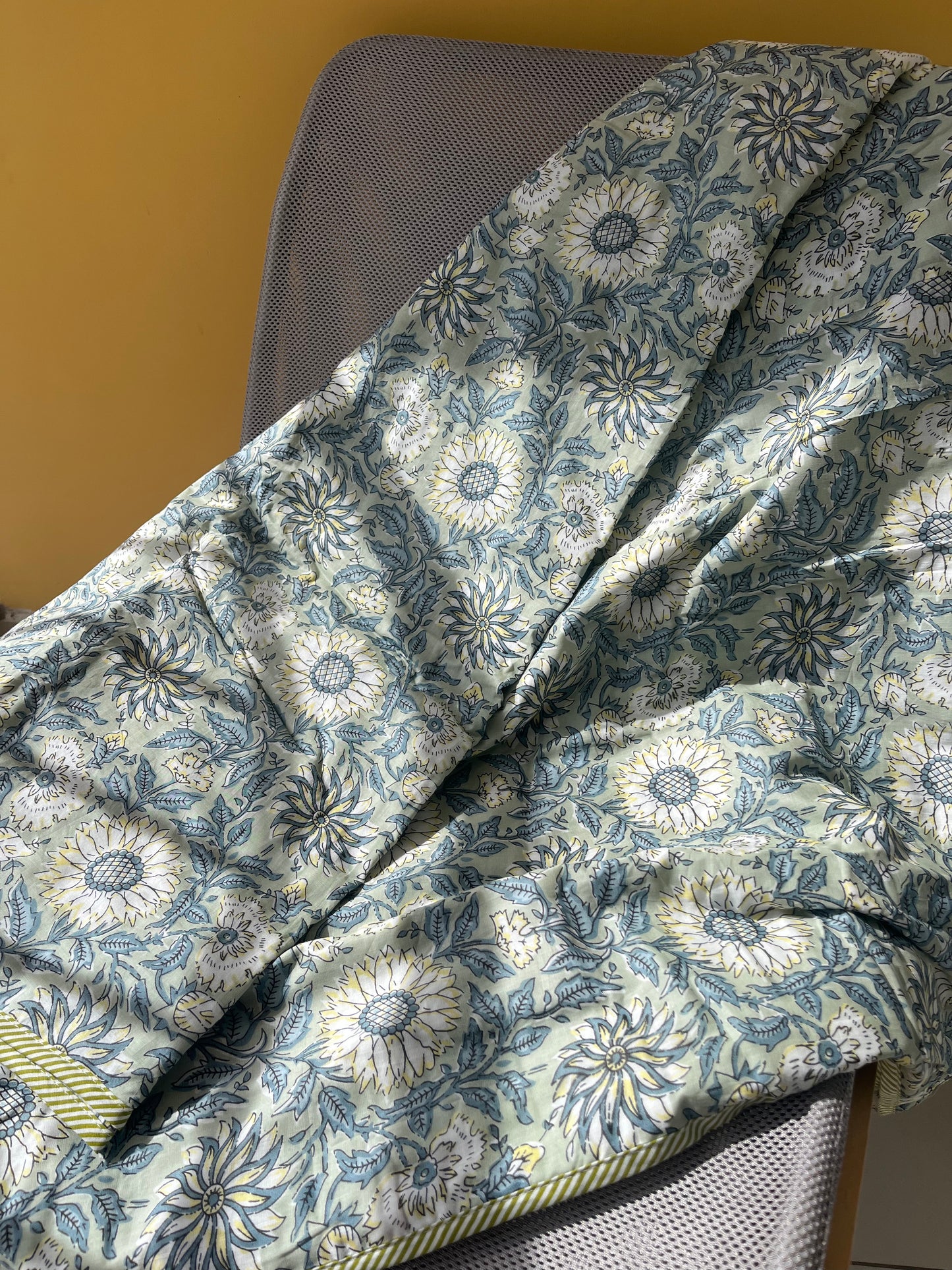 Soft Mulmul Cotton Screen Printed Double Bed Dohars