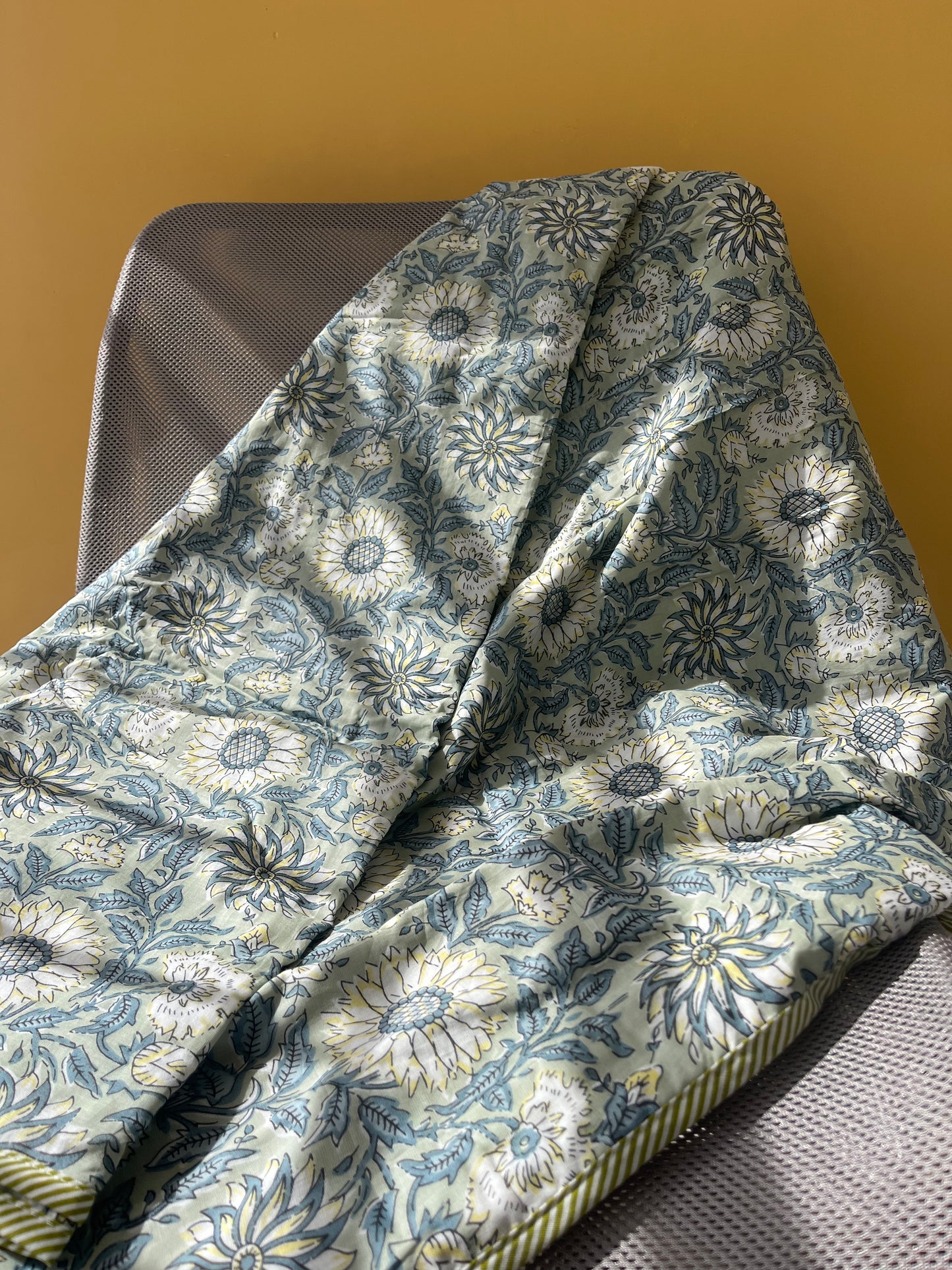 Soft Mulmul Cotton Screen Printed Double Bed Dohars